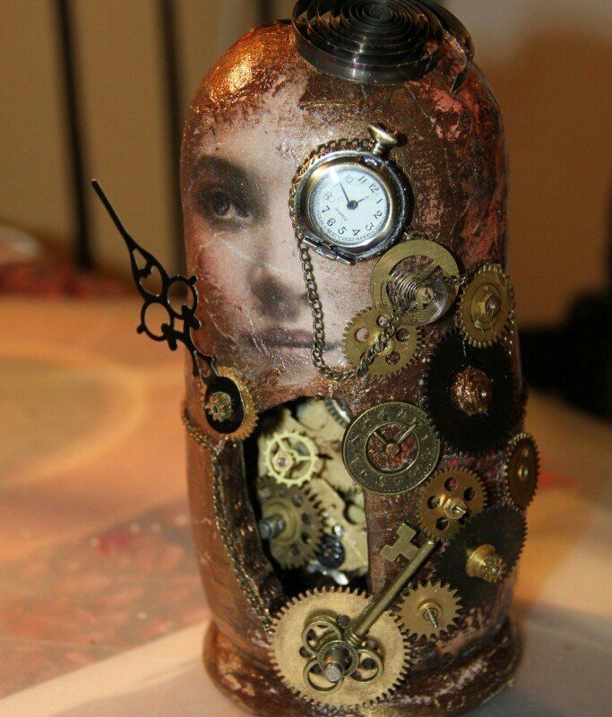 Russian nesting doll in Steampunk style