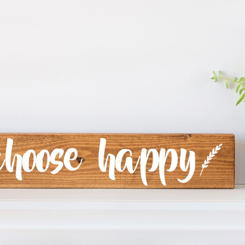 Choose Happy Sign, Inspirational Wall Art, Quote Wall Art, Quote Signs, Wood Wall Art, Wood Wall Art Décor, Wooden Wall Art, Gifts for Her