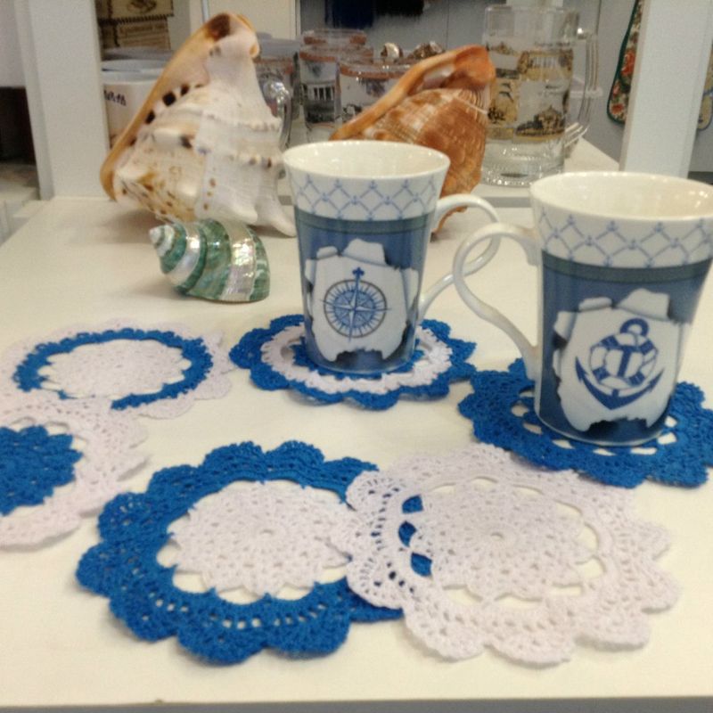 A set of hot pad "Sea wave"