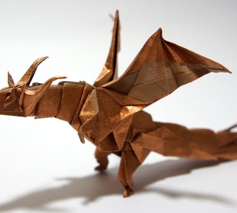 How to make origami dragon