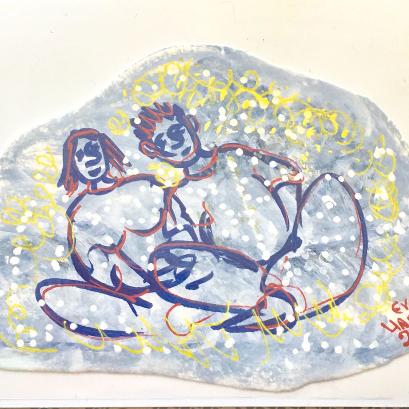 People- postcard size magnet