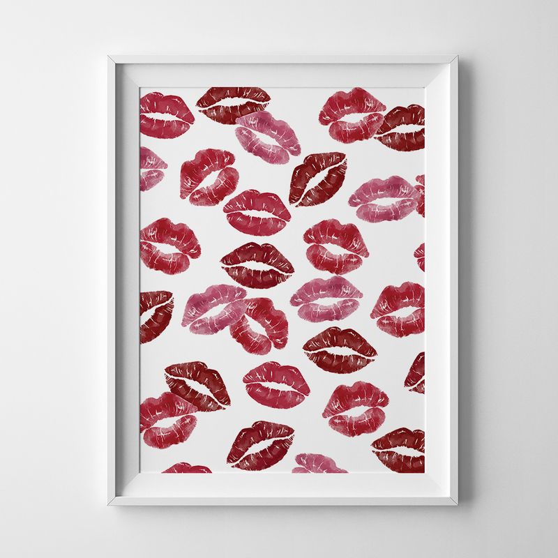 Fashion art, lips art.