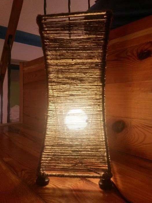 Handmade bedside lamp