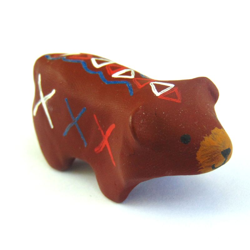 Mini Polymer Clay Bear Sculpture
