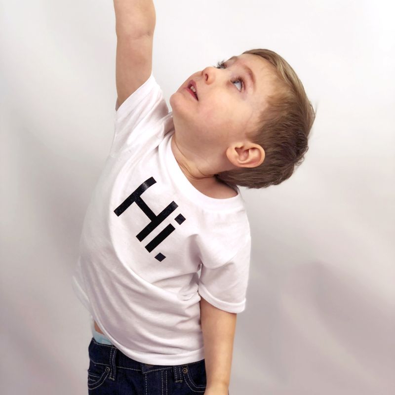 Hi! Bye! T-Shirt • Unisex Kids Clothing• Hi! Bye! T-Shirt for Boys and Girls • Multiple colors available!