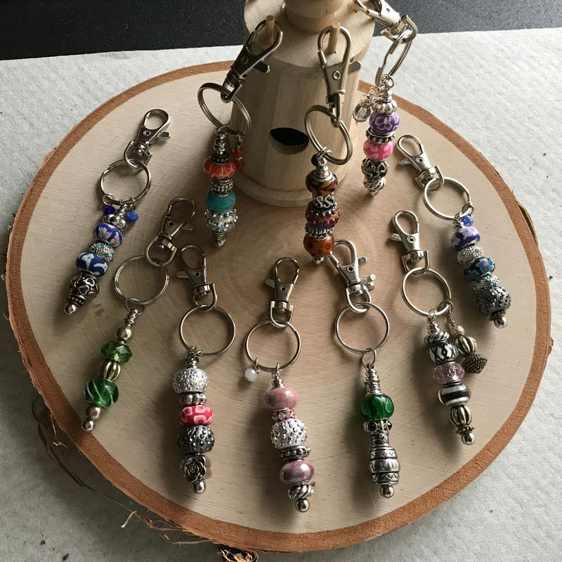 Beaded Lanyards to match !!! Keychains to die for .....