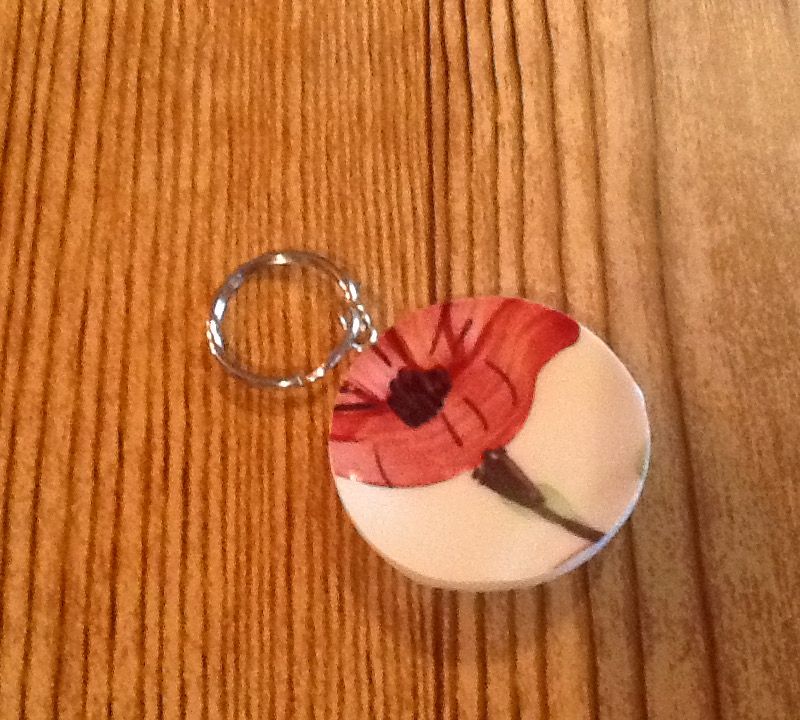 Broken China key ring
