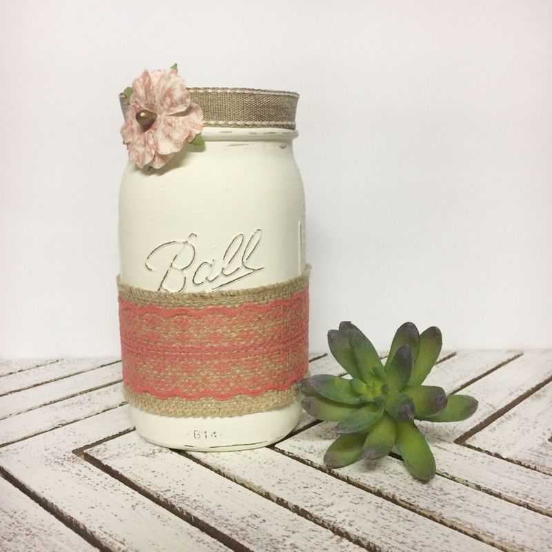Rustic Mason Jar, Mason Jar Kitchen Decor, Mason Jar Utensil Holder, Mason Jar for Kitchen, Mason Jar Kitchen Storage, Mason Jar Decor, Mason Jar Vase