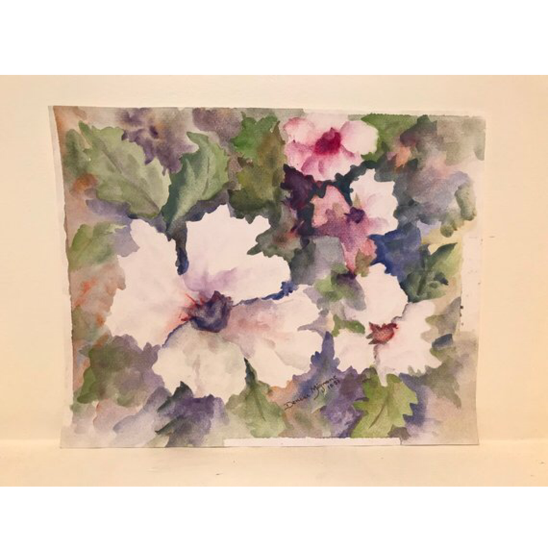 Original Watercolor Painting- Hibiscus